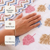 Imprimer Scarlet - Printed Dohar (Multicolor & White)