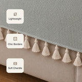 Chenille Silver Grey Sofa Cover