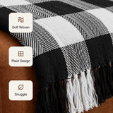 Breton Black Harlequin - Plaid Woven Throw