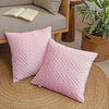 Fort Sawtooth - Quilted Velvet Cushion Cover (Baby Pink)