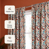 Imprimer Geometric - DP Rod Pocket Blackout Curtain (Multicolor)