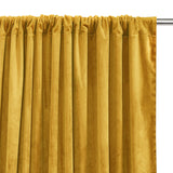 Fort Royal - Rod Pocket Velvet Curtain (Yellow)