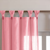 Fort Absolute - Twist Tab Top Sheer Curtain (Pink)