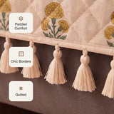 Meadow Bloom - Printed Sofa Cover (White)