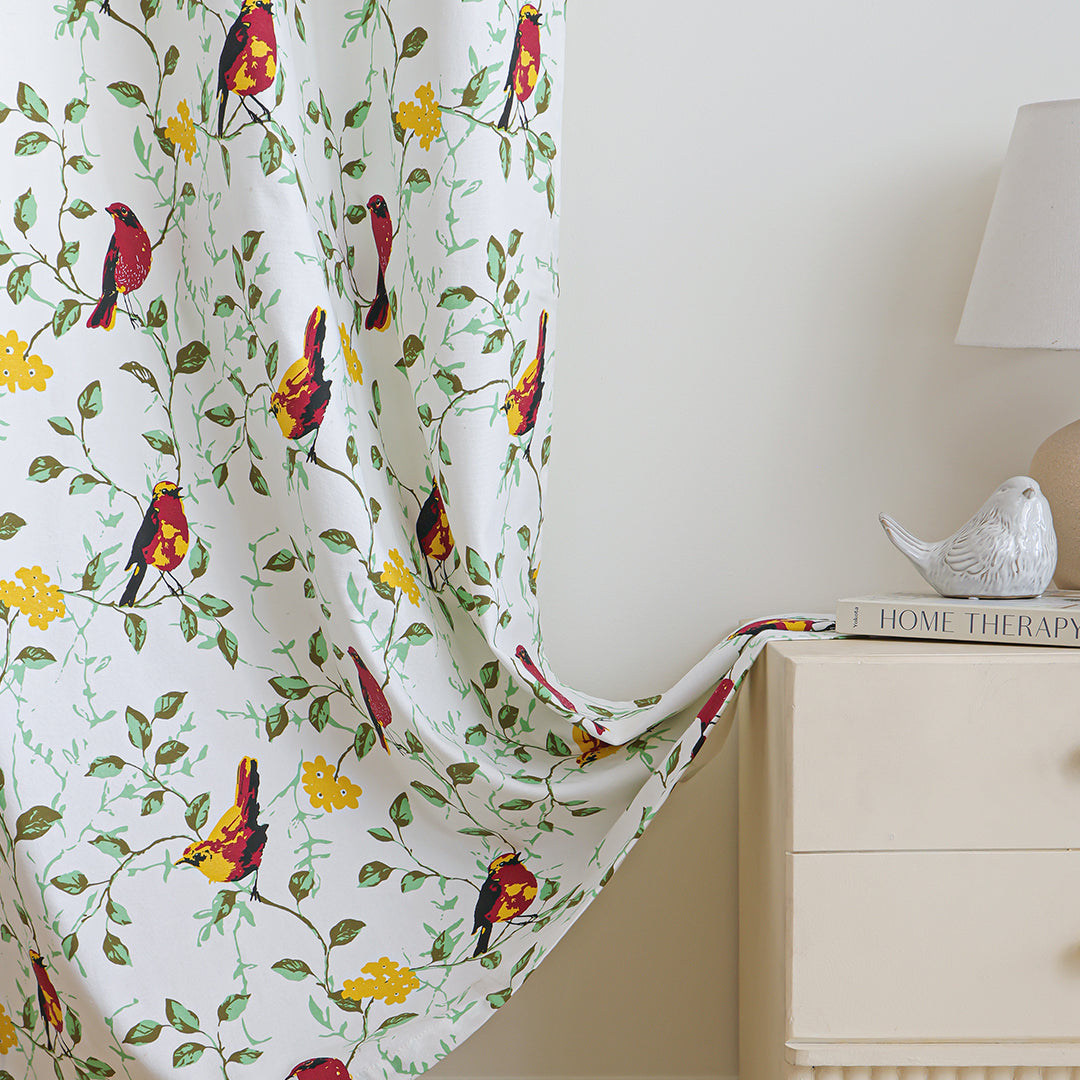 Multicolor Little Wings Eyelet Duck Curtain