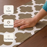 Imprimer Quatrefoil - Printed Dining Table Runner (Grey)