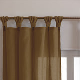 Fort Absolute - Twist Tab Top Sheer Curtain (Dark Brown)