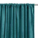 Fort Royal - Rod Pocket Velvet Curtain (Turquoise)
