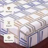 Imprimer Modern Maze - Printed Fitted Sheet