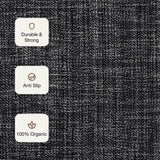 Tessitura Chromatic - Herringbone Cotton Rug (Black)