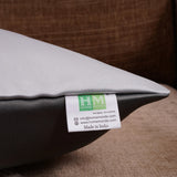 Double Color Pattern Cushion Cover (Grey & White)