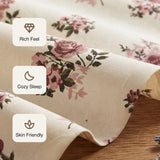 Blush Garden  - White Floral Bedsheet