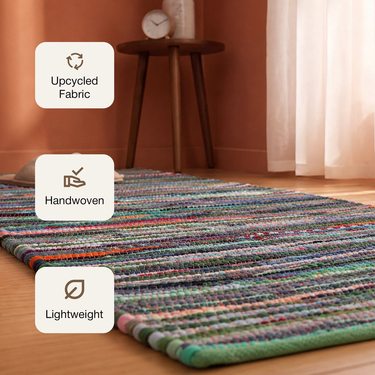 Earthology Harmony - Recycled Runner Rug (Multi-Green)