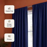 Fort Essential - Rod Pocket Blackout Curtain (Navy Blue)
