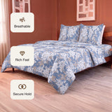 Blossom Haze - Floral Duvet Cover (Blue)