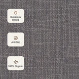 Tessitura Chromatic - Herringbone Cotton Rug (Grey & White)