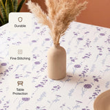 Cotton Premium Dining Table Cover (Blue & Purple)