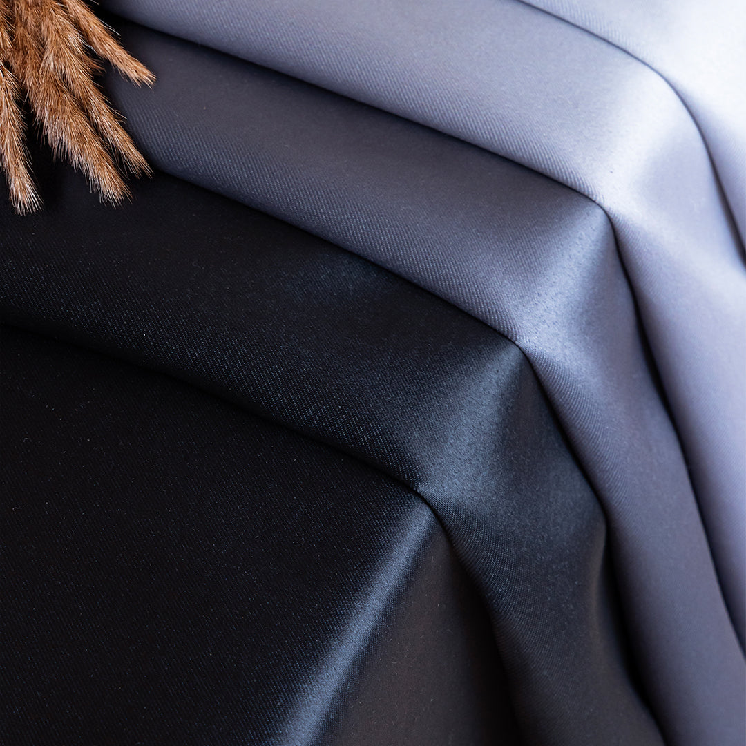 Blackout Ombre Curtain (Grey & Black)