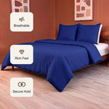 Fort Mellow - Solid Duvet Cover (Navy Blue)