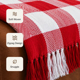 Breton Red Harlequin - Plaid Woven Throw