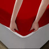 Fort - Terry Solid Mattress Protector (Maroon)
