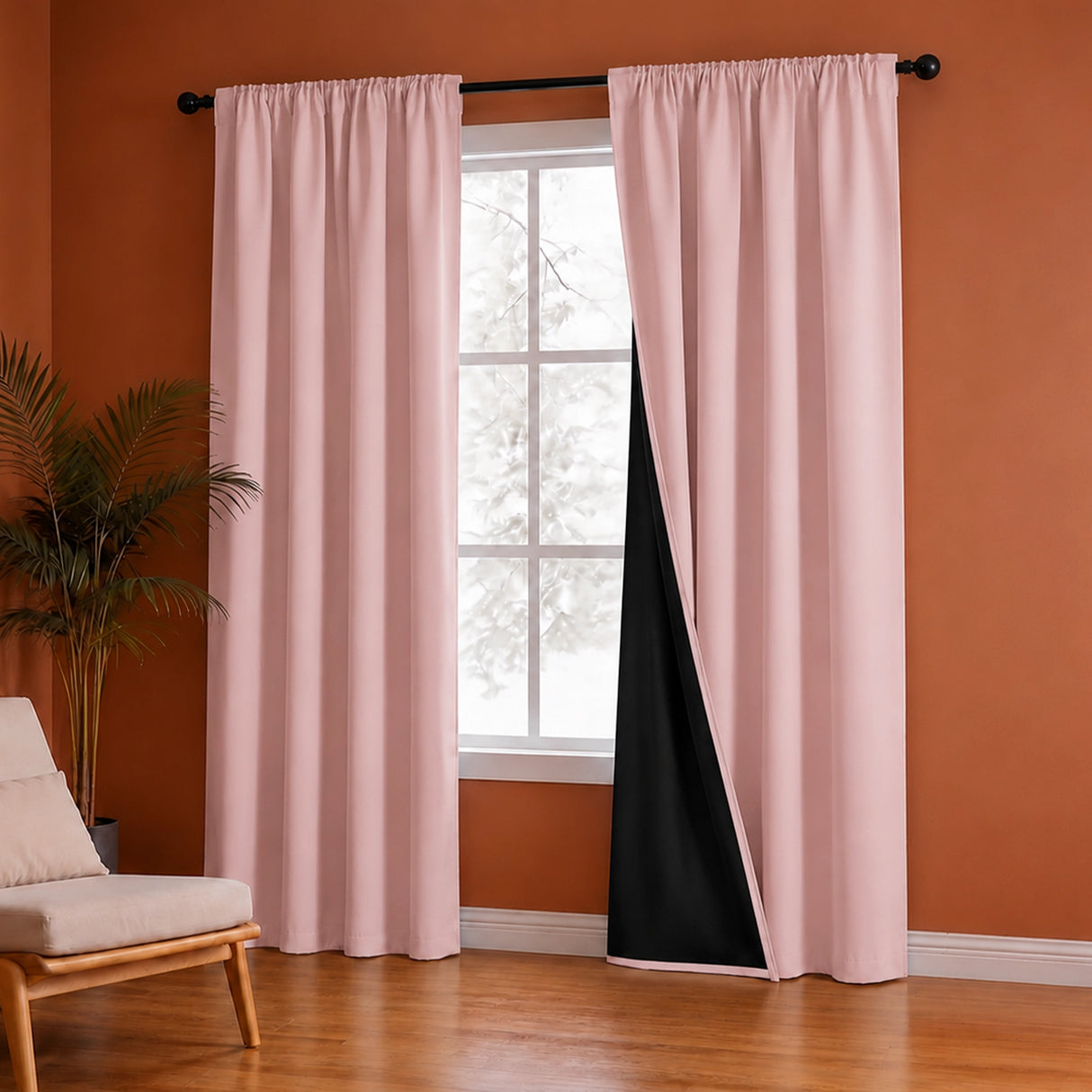 Fort Essential - Black Backing Blackout Curtain