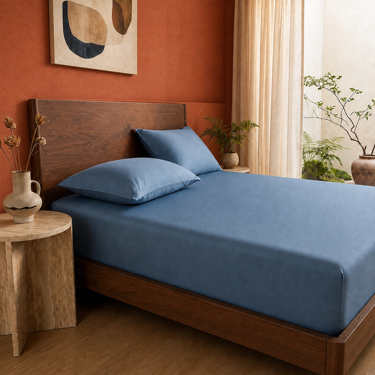 Premium Bamboo Fitted Sheet – Soft, Breathable & Comfortable Sheet
