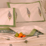 Dew Drops - Handblock Bedcover