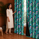 Imprimer Abstract - Digital Printed Blackout Curtain (Pichwai)