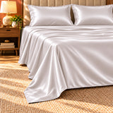 Premium Poly Satin Bedsheet – Soft, Smooth & Silky,Champagne