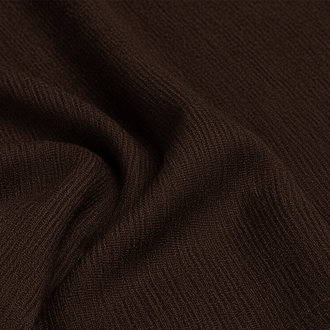 Chenille Solid Brown Sofa Cover