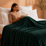 Fort Mellow - Wave Plush Blanket (Emerald Green)