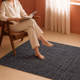 Tessitura Chromatic - Herringbone Cotton Rug (Black)