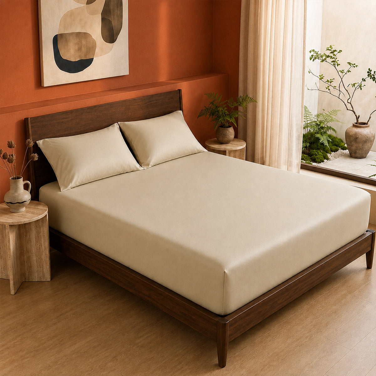 Organic Bamboo Fitted Sheet – Soft, Cool & Breathable