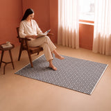 Tessitura Confetti - Diamond Cotton Rug (Grey & White)