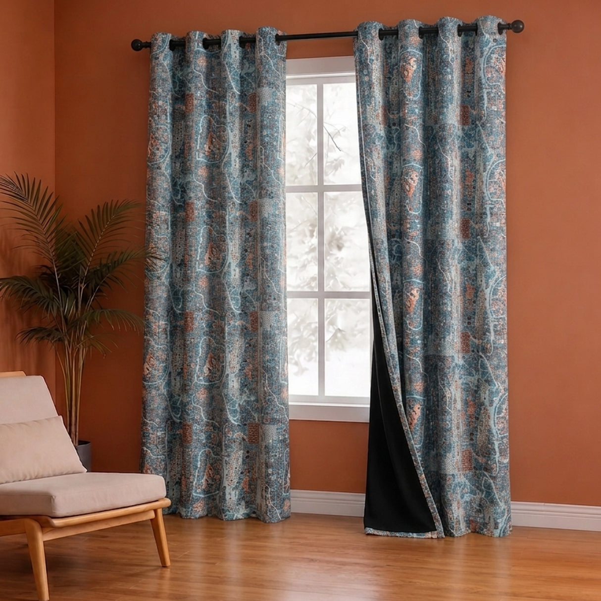 Imprimer River Village - DP curtain