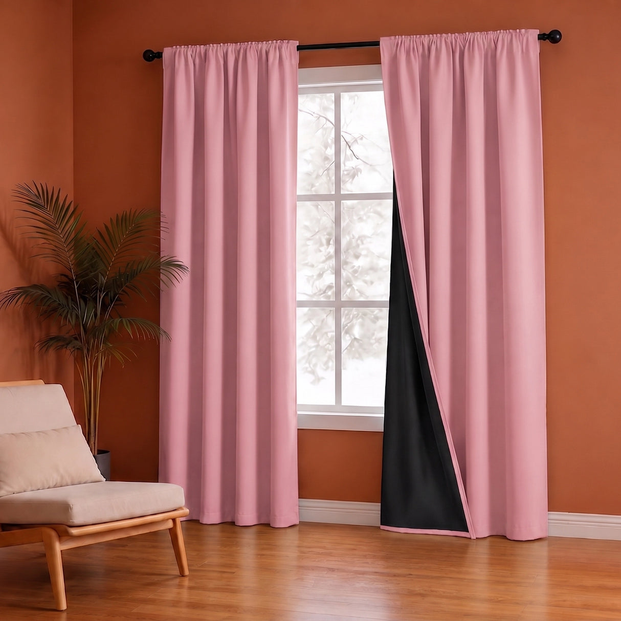 Fort Essential - Black Backing Blackout Curtain