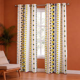 Imprimer Handpicked Santo - Printed Semi Blackout Curtain (Yellow)