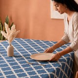 Imprimer Handpicked Quatrefoil - Table Cover (Blue)