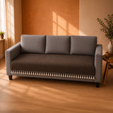 Chenille Solid Brown Sofa Cover