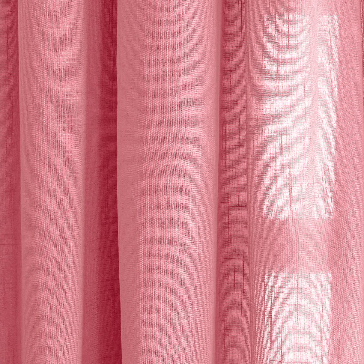 Fort Absolute - Twist Tab Top Sheer Curtain (Pink)