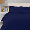 Breton Mellow - Satin Striped Duvet Cover (Navy Blue)