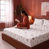 Prairie Charm - White Floral Fitted Sheet