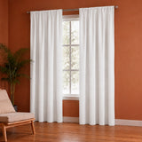 Fort Royal - Rod Pocket Velvet Curtain (White)
