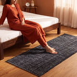 Tessitura Chromatic - Herringbone Cotton Rug (Black)