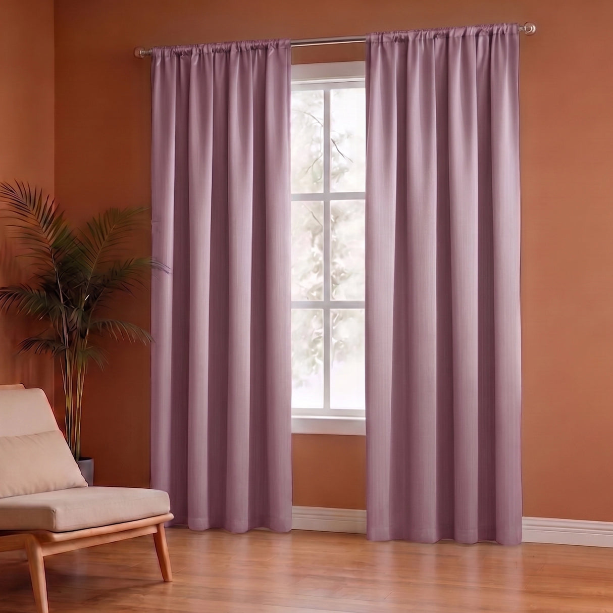 Fort Essential - Rod Pocket Blackout Curtain (Lavender)