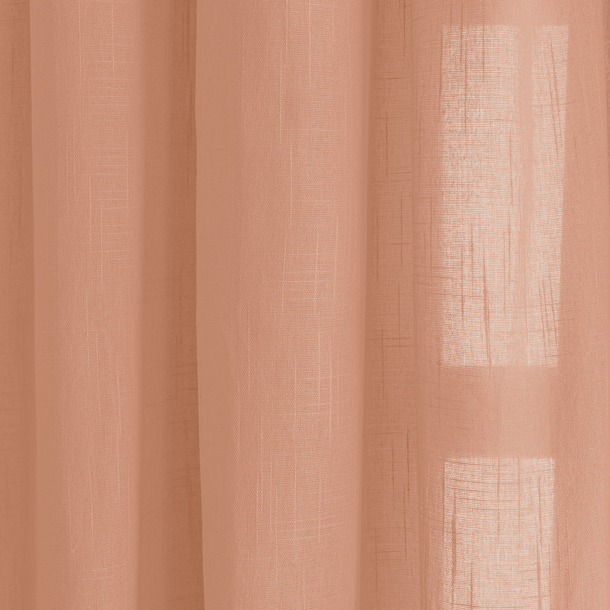 Fort Absolute - Twist Tab Top Sheer Curtain (Peach)