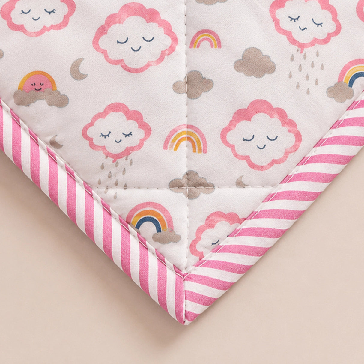 Baby Pink Cloudnine - Printed Baby Blanket