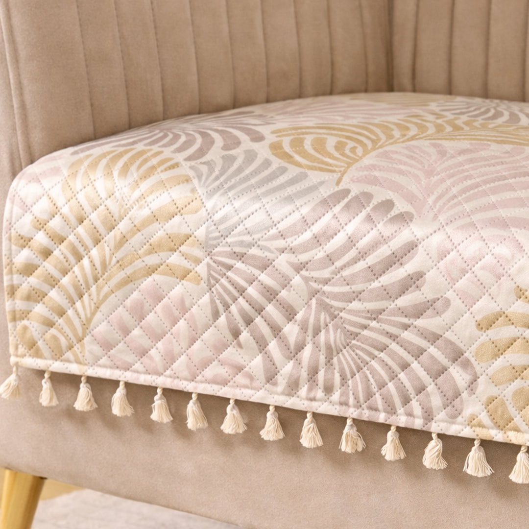 Opal Palms - Printed Sofa Cover (Multicolor)