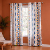 Imprimer Handpicked Santo - Printed Semi Blackout Curtain (Blue)